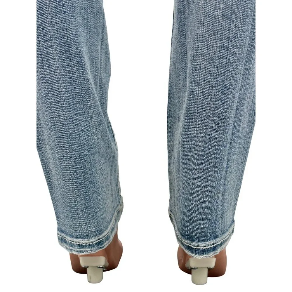 Miss Me Rhinestone Wing Distressed Skinny Jeans | McBling Y2K Early 2010s Tumblr - Picture 8 of 16